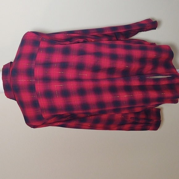 Tommy Hilfiger Women's Long Sleeve Button Up Plaid Shirt - Picture 4 of 14